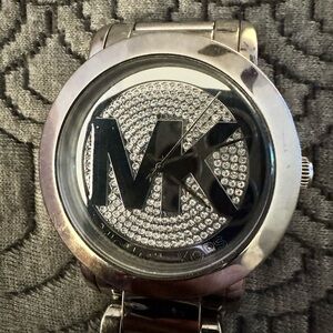 Silver (stainless steel) and Swarovski crystal Michael Kors watch